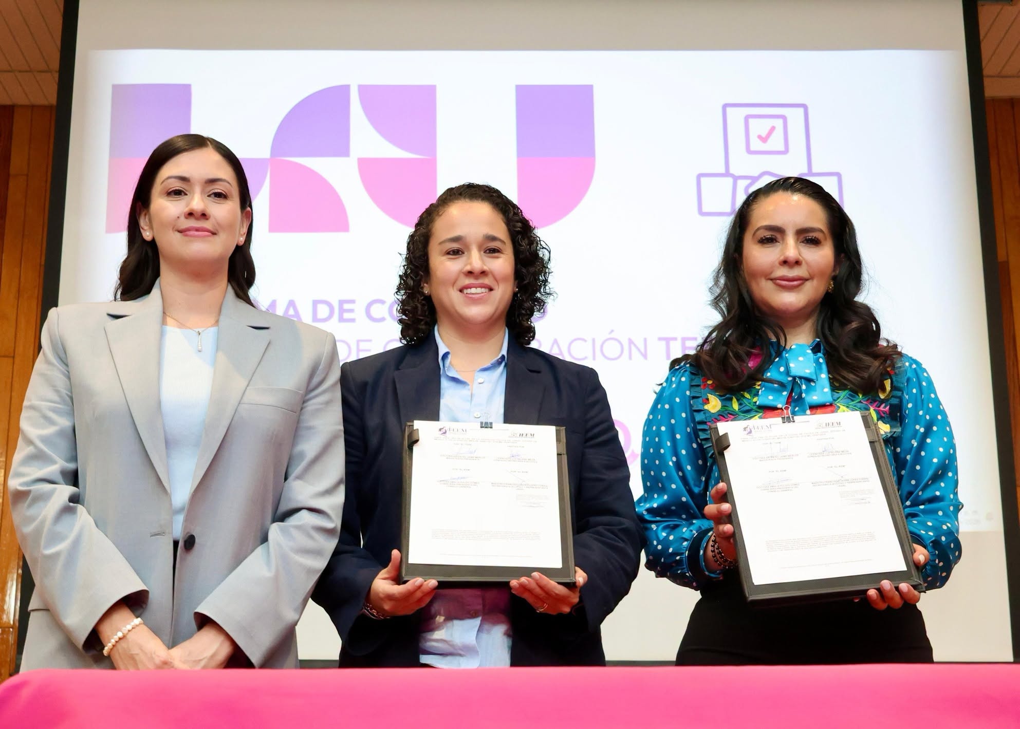 TEEM Y IEEM FIRMAN CONVENIO RUMBO A LAS ELECCIONES DE 2027