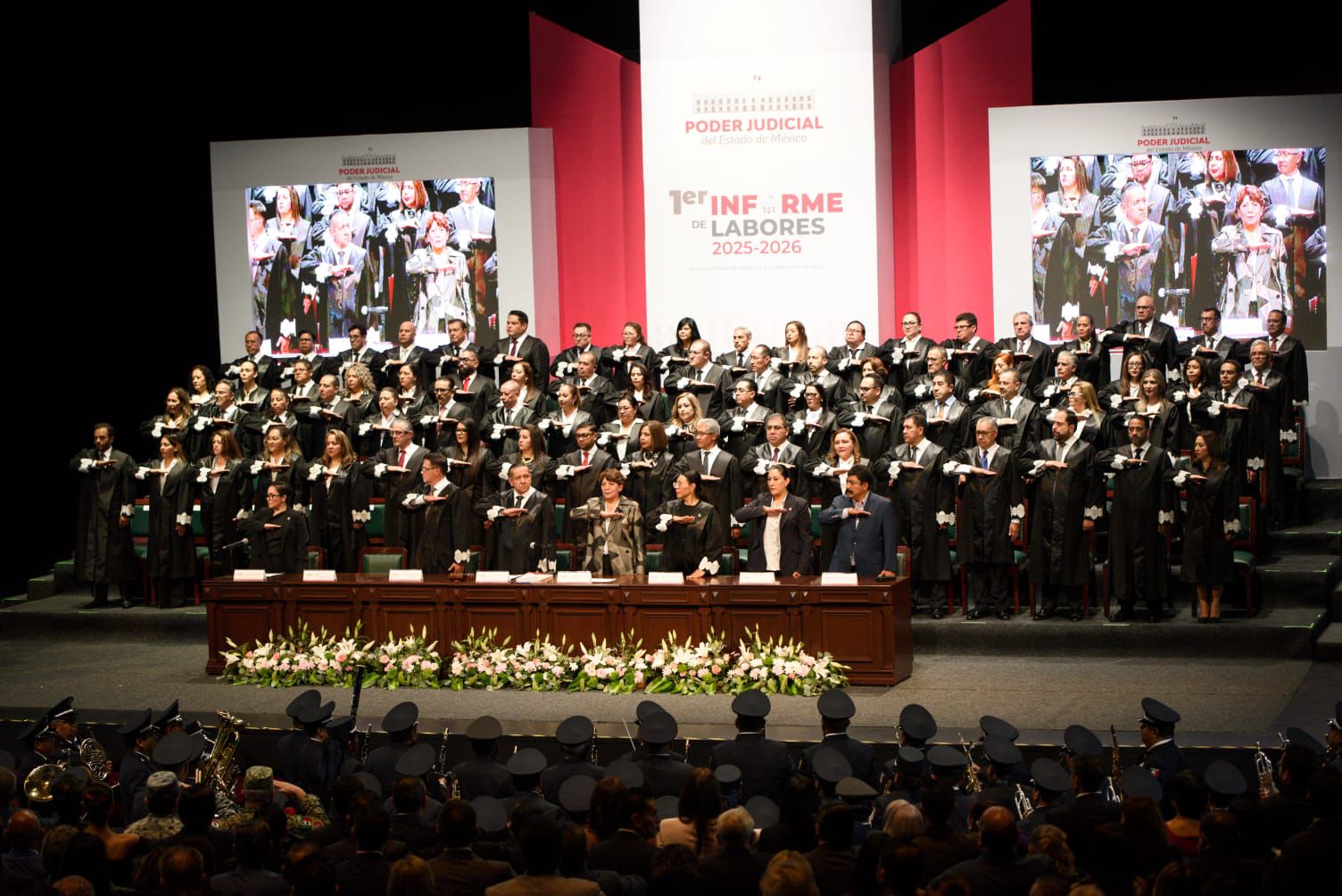 TEEM PRESENTE EN EL PRIMER INFORME DE LABORES DEL PODER JUDICIAL DEL ESTADO DE MÉXICO.